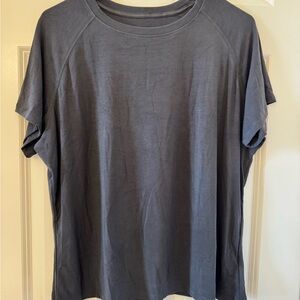 Gray Women's Athletic Slim Fit Top